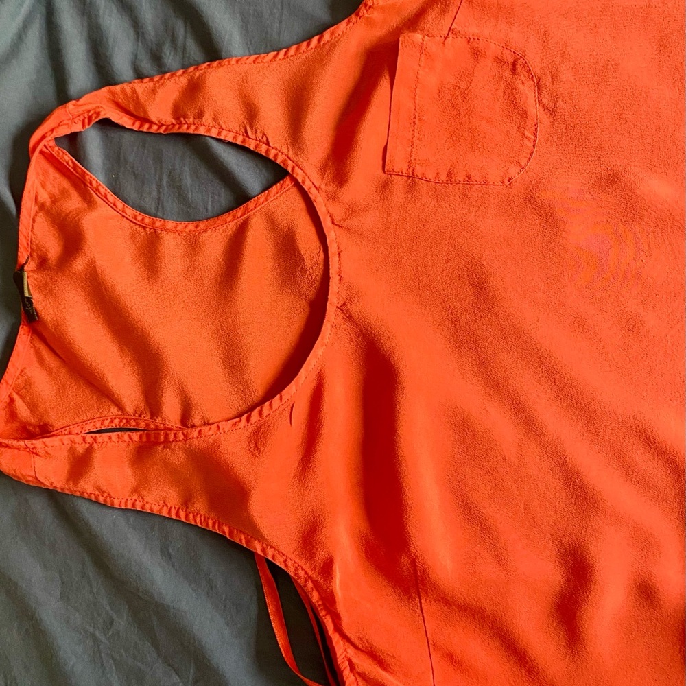 Vibrant Orange Kids One Piece